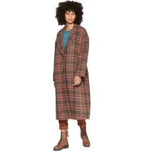 Wild Fable Plaid Coat - M